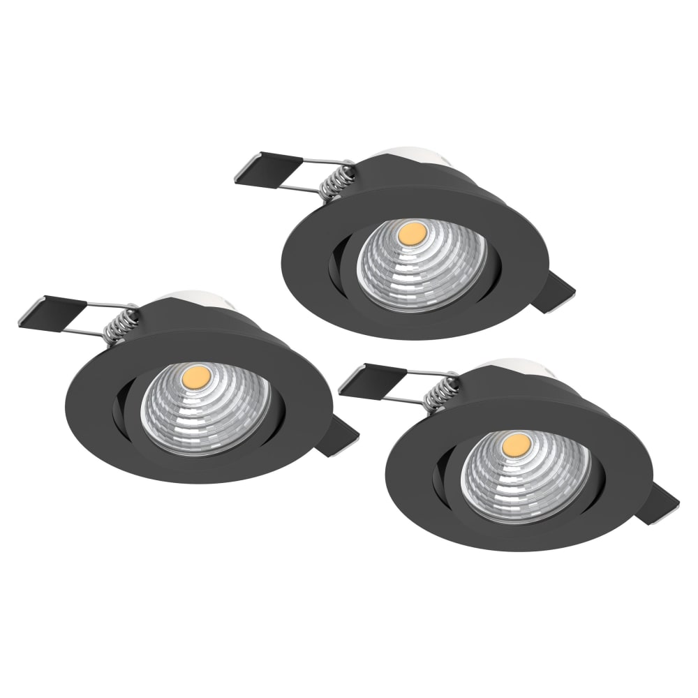 Spot à encastrer X3 LED noir