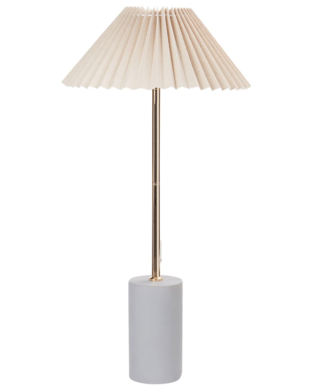 lampe à poser lin synthétique