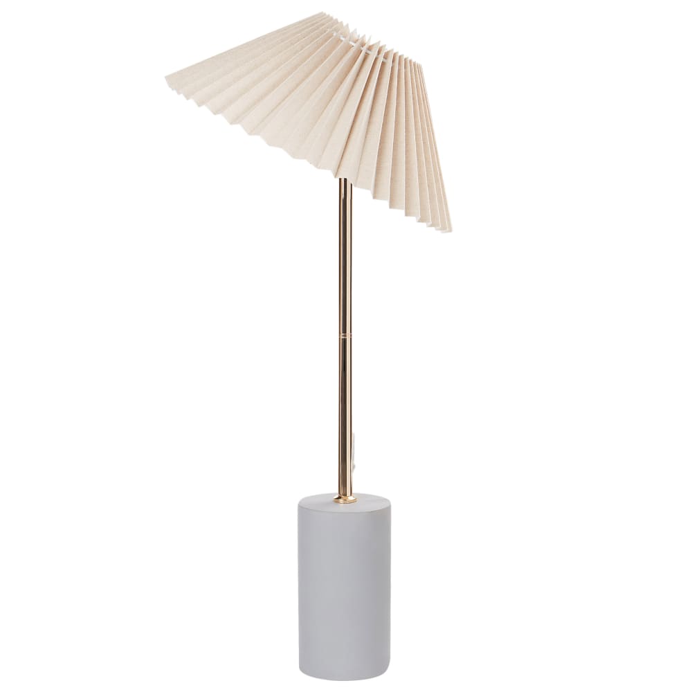 Lampe à poser lin synthétique beige — vue 4