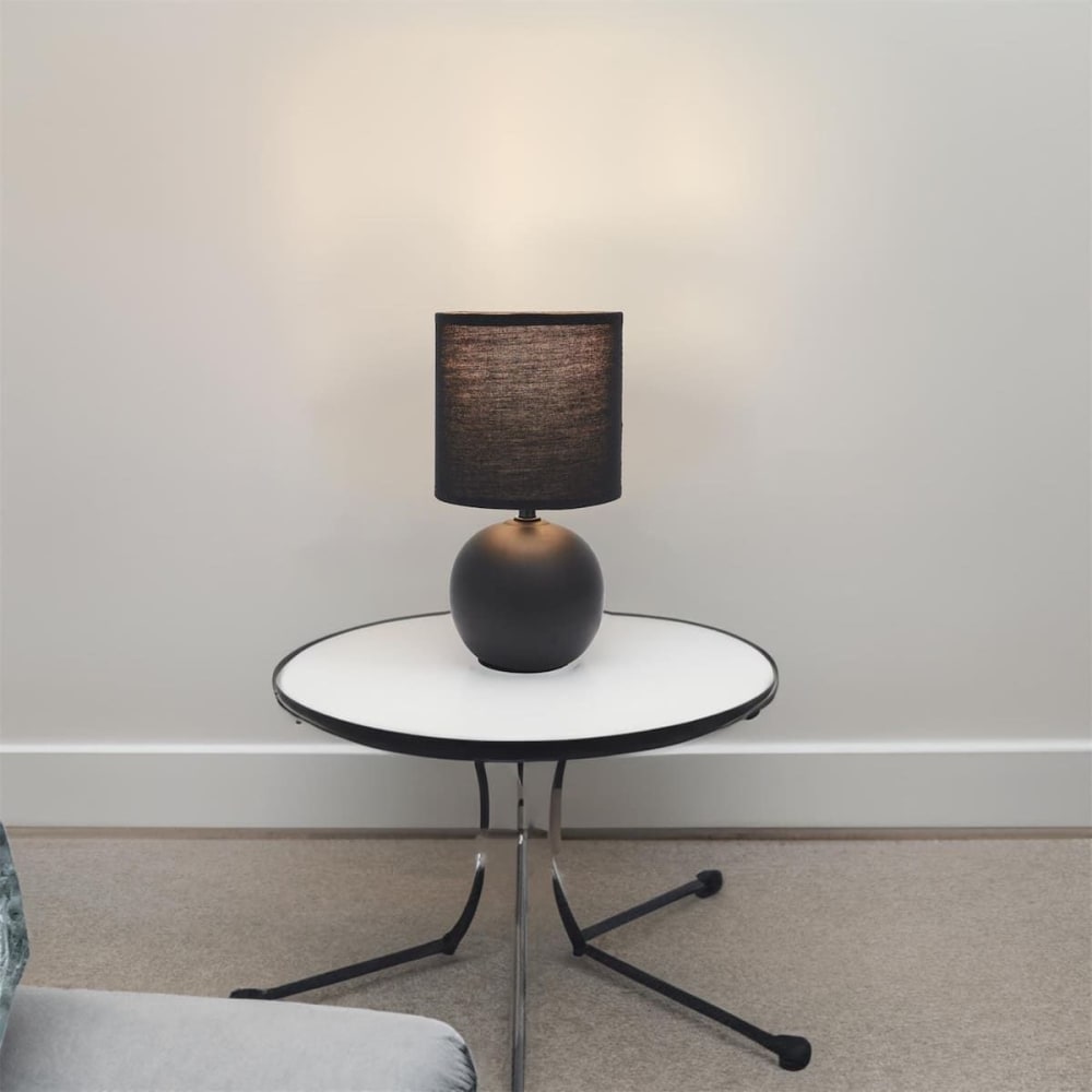 Lampe à poser céramique noir (h25cm) — vue 3