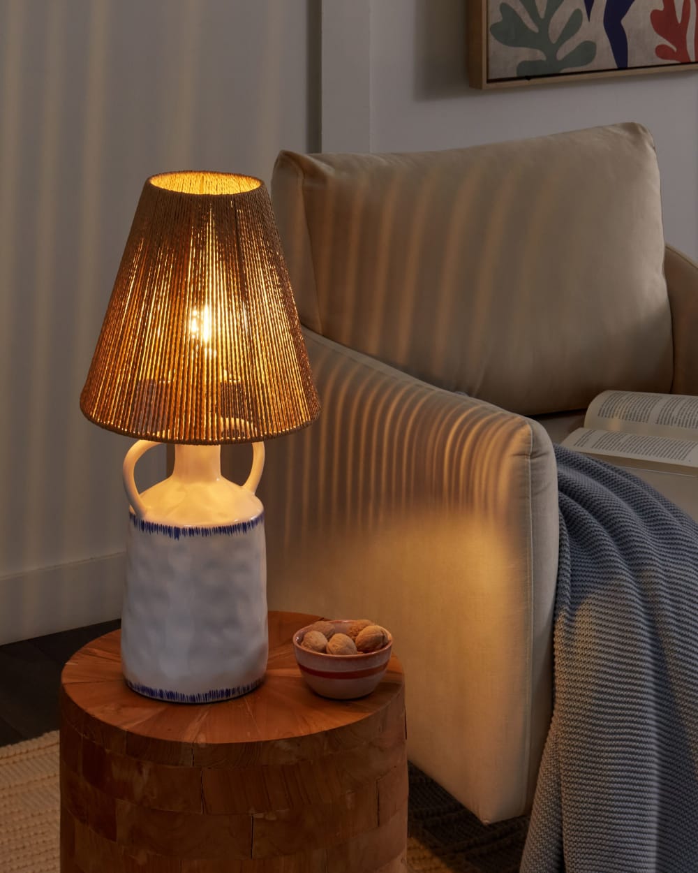 Lampe à poser céramique blanc — vue 3