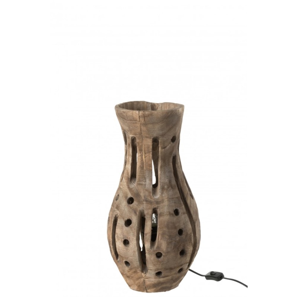 lampe à poser en bois