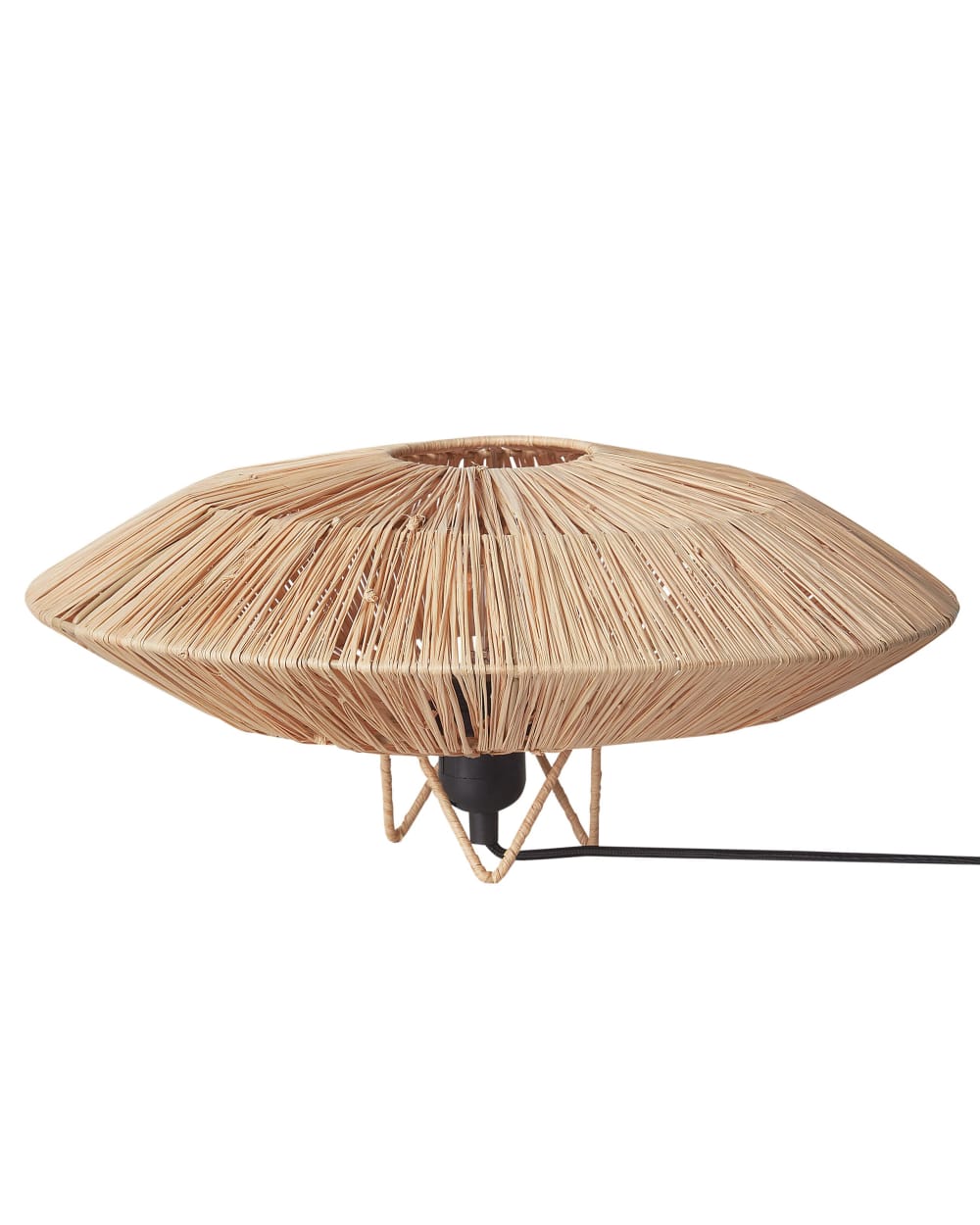 Lampe à poser osier naturel