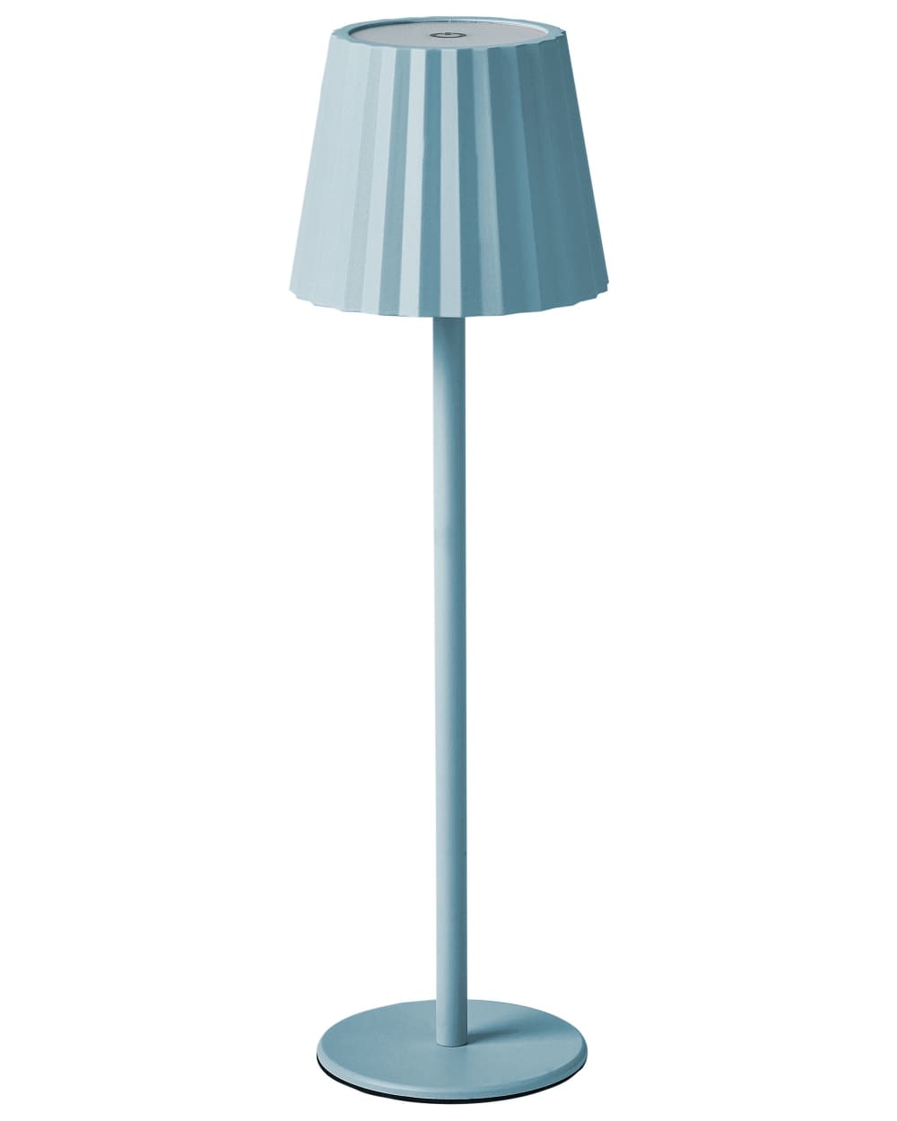 Lampe à poser métal - bleu clair