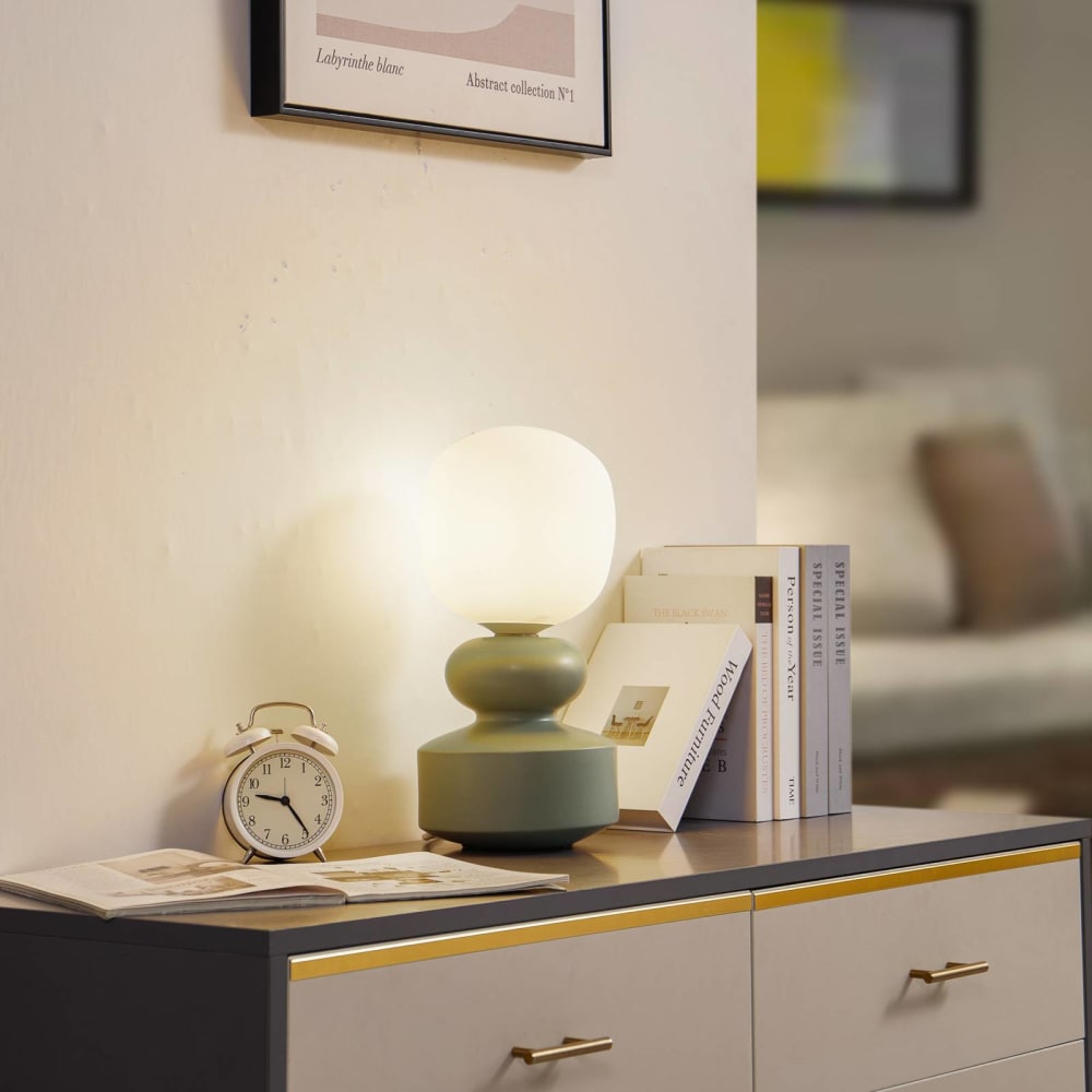 Lampe à poser en céramique vert — vue 3