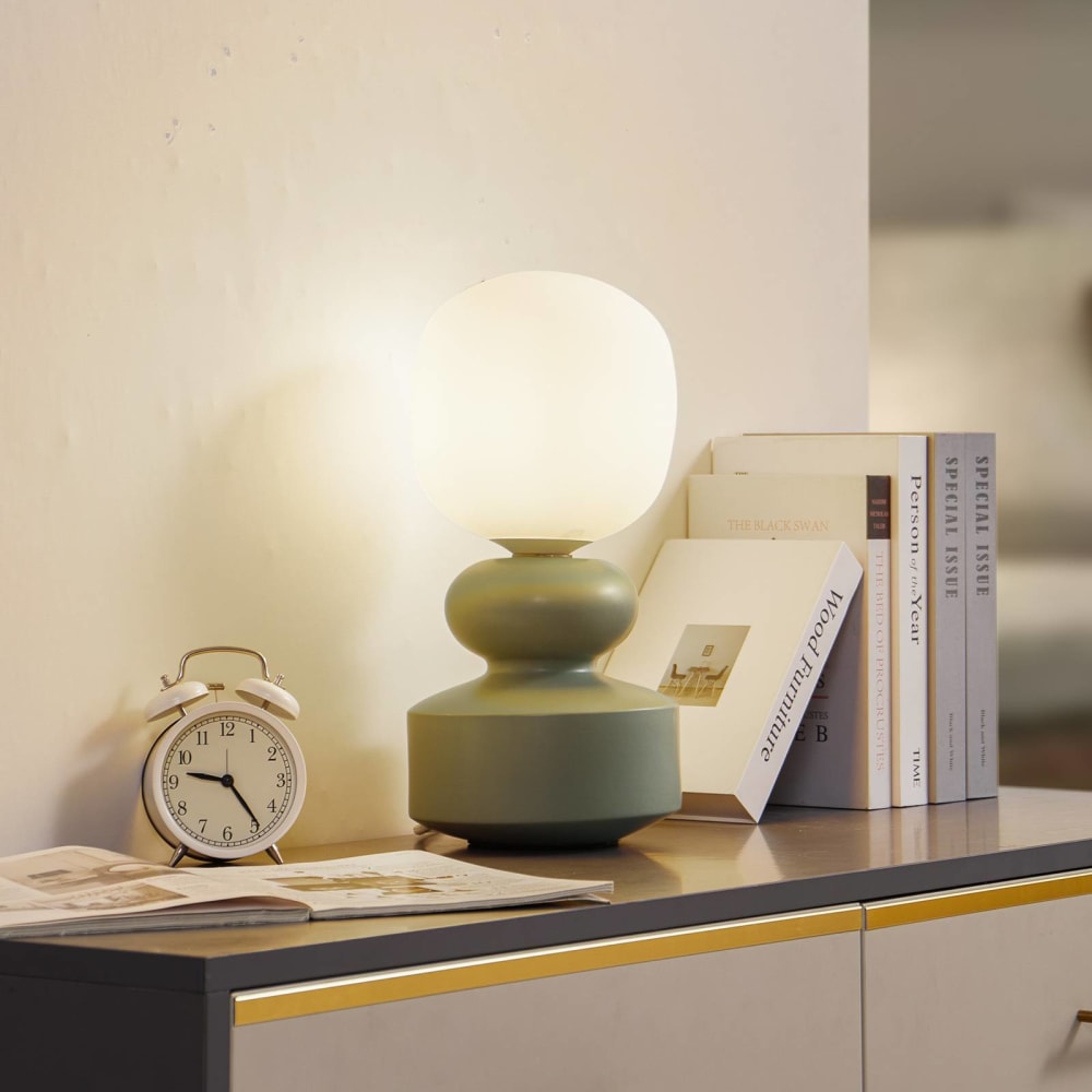 Lampe à poser en céramique vert — vue 4