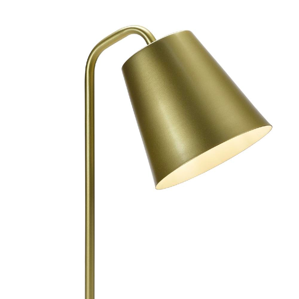 Lampe à poser courbée laiton doré — vue 4