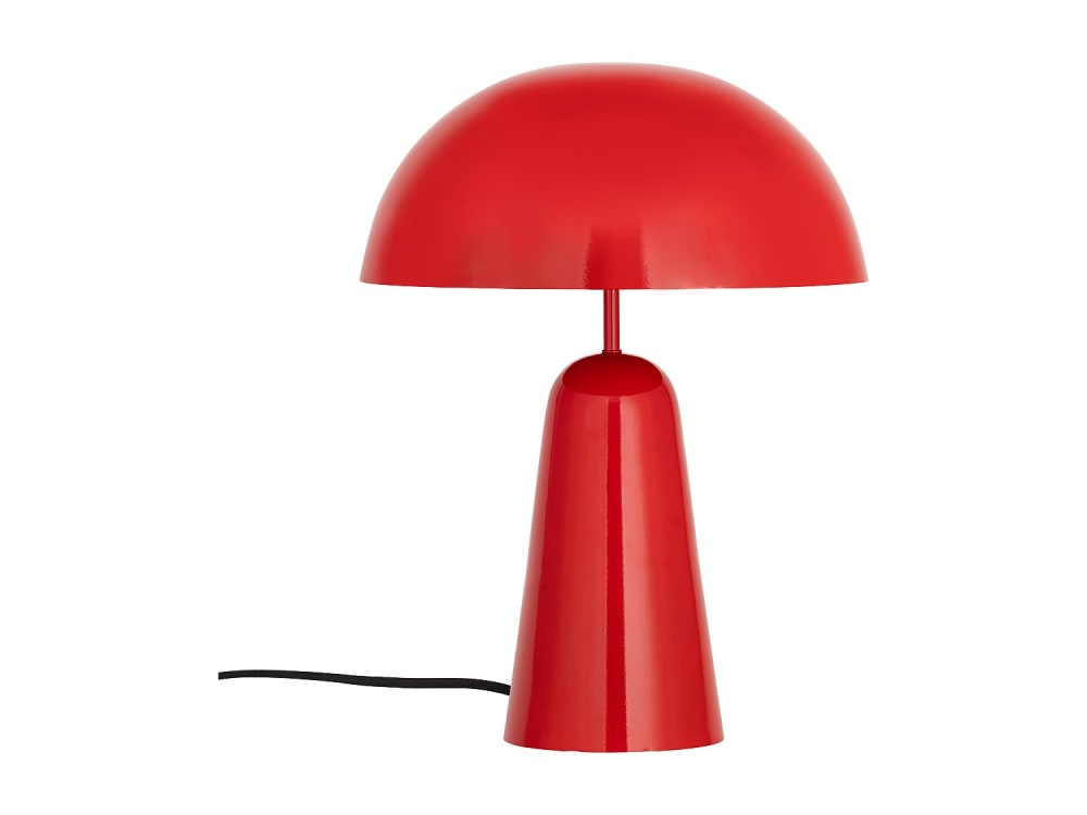 Lampe à poser métal rouge