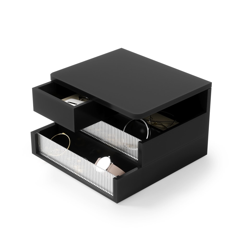 Umbra Gestufte Schmuckschatulle Schwarz Holz
