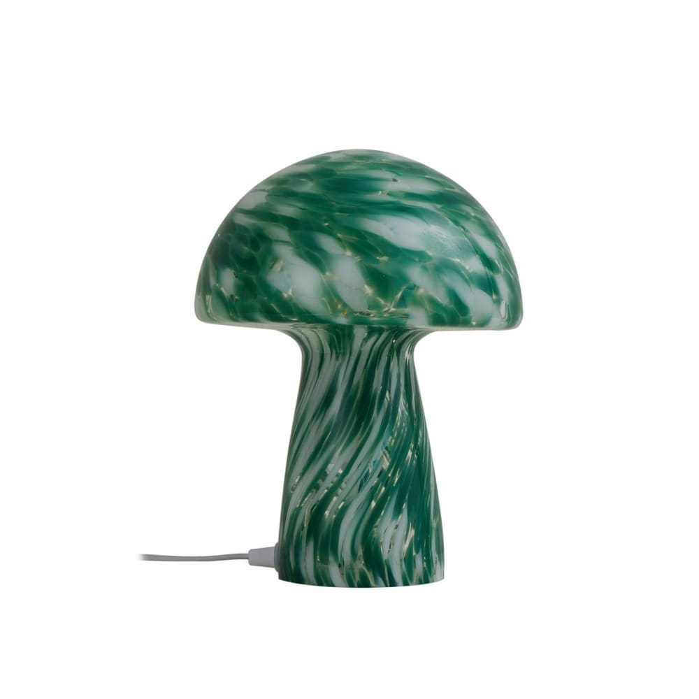 Lampe à poser en verre vert Lampe à poser en verre vert