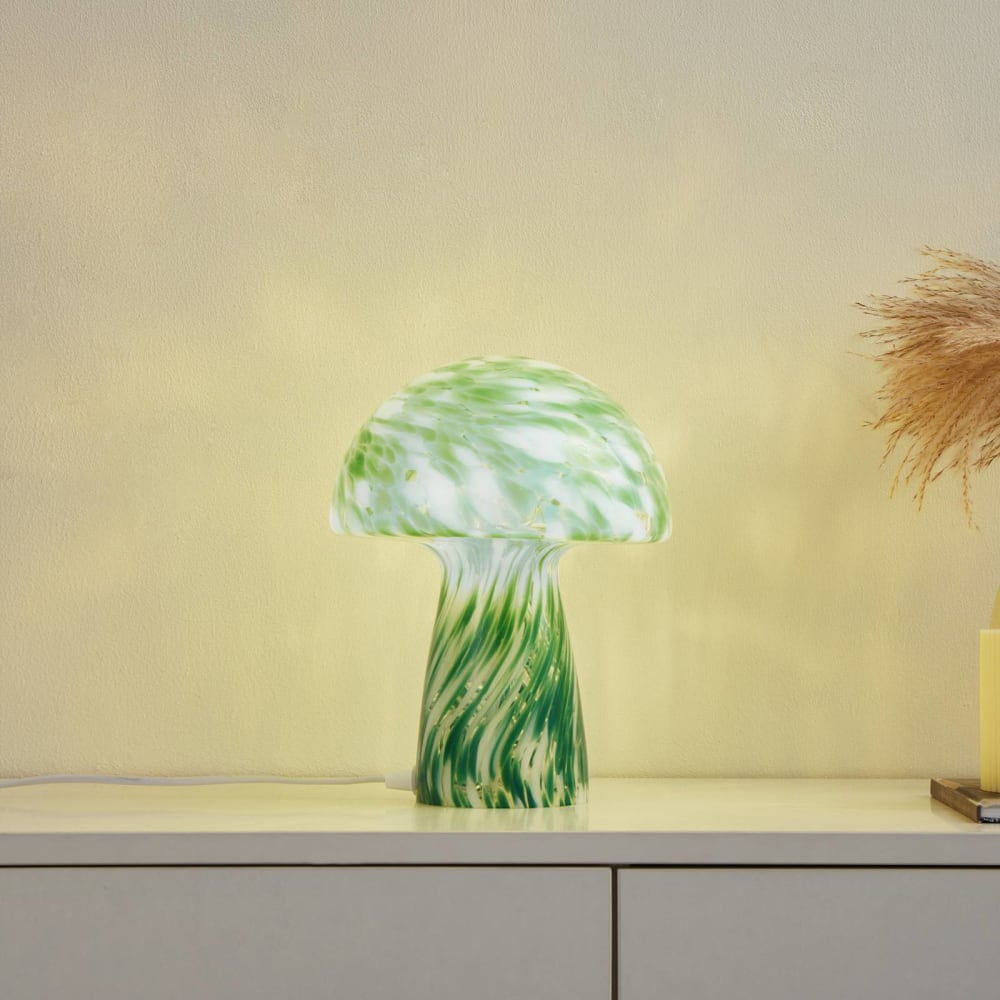 Tischlampe aus Glas, grün - Maisons Du Monde