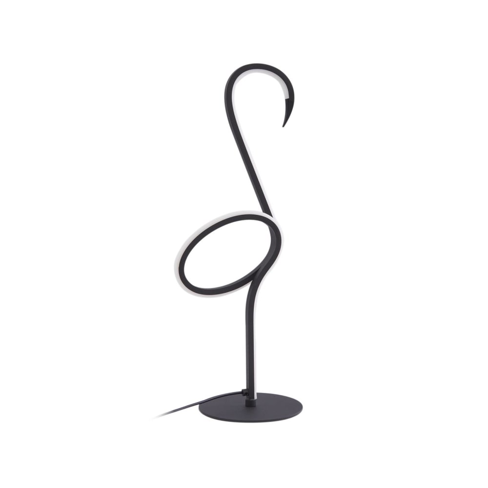 Lampe à poser led en métal noir