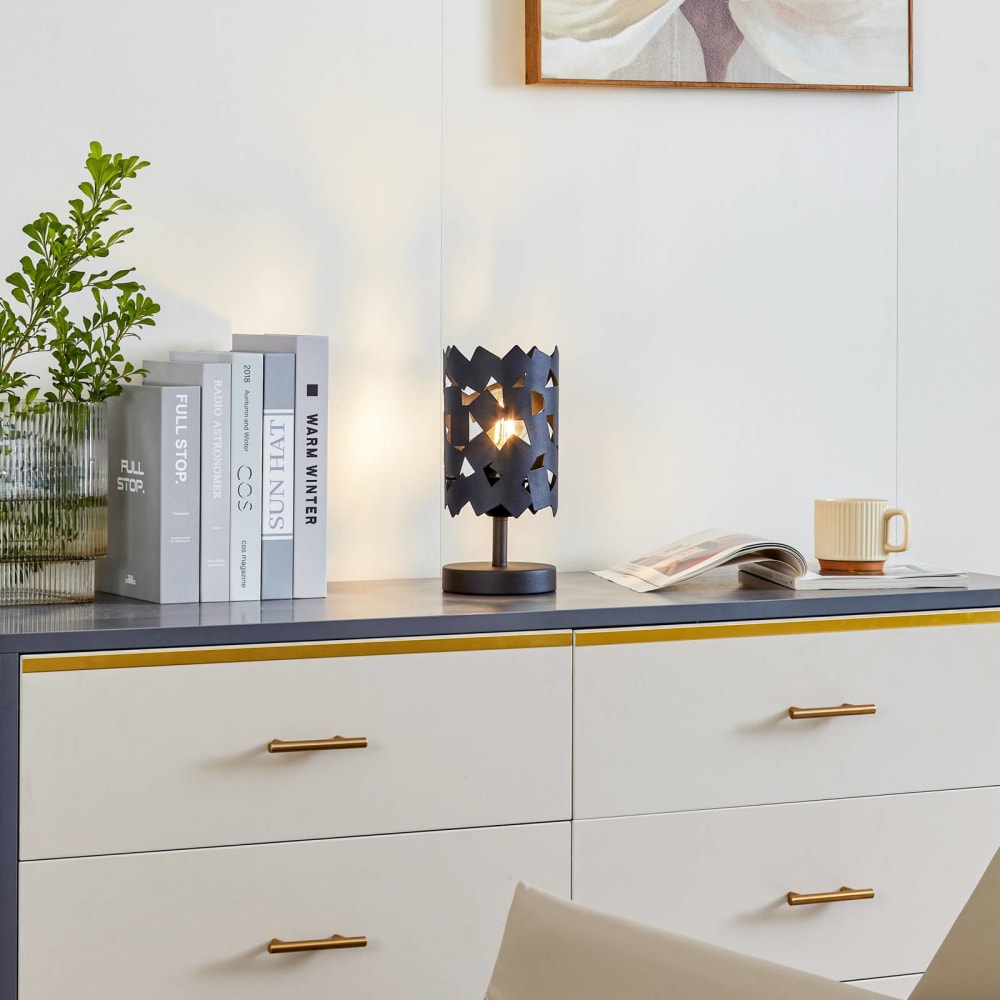 Lampe à poser en métal noir — vue 3