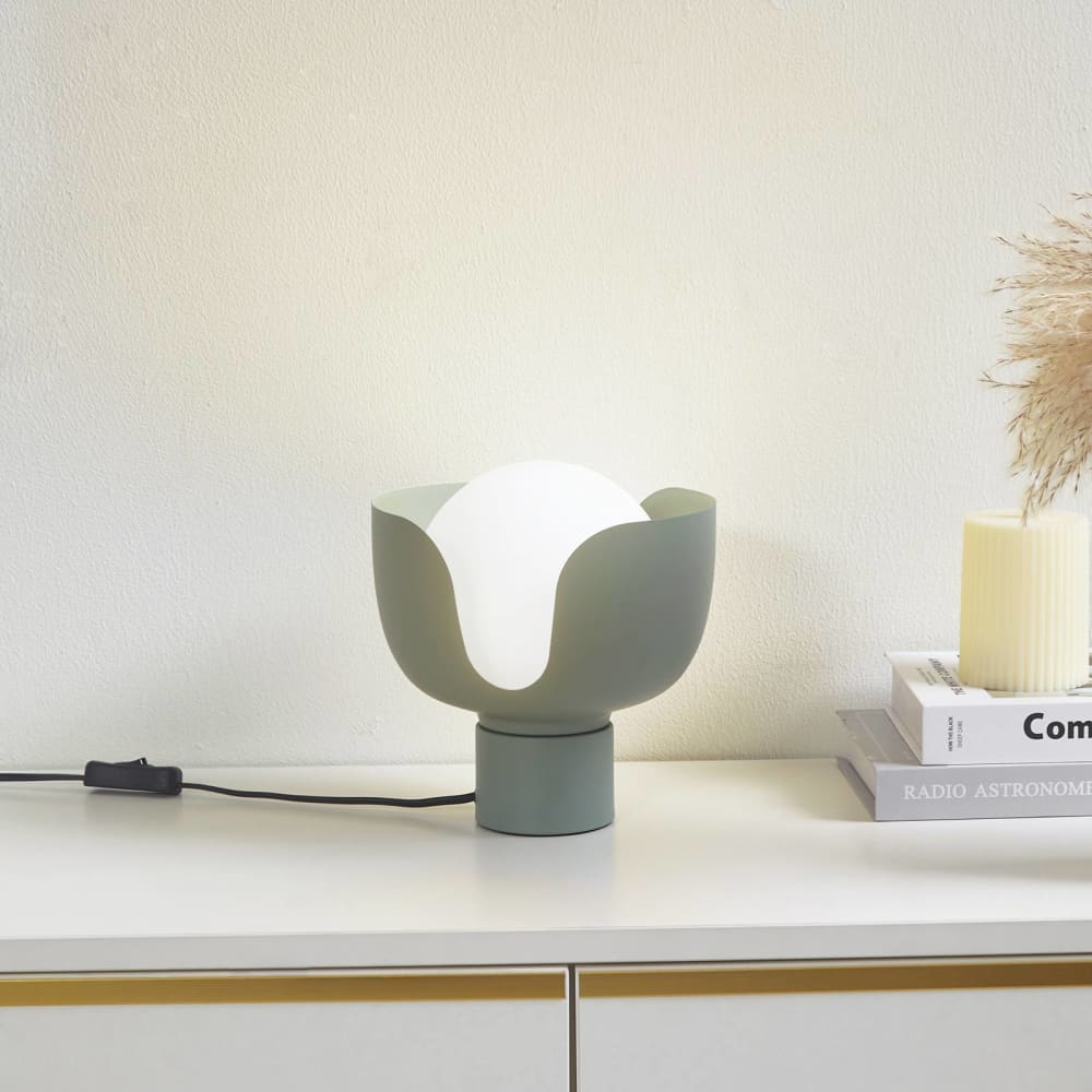 Tischlampe aus Metall, grün - Maisons Du Monde