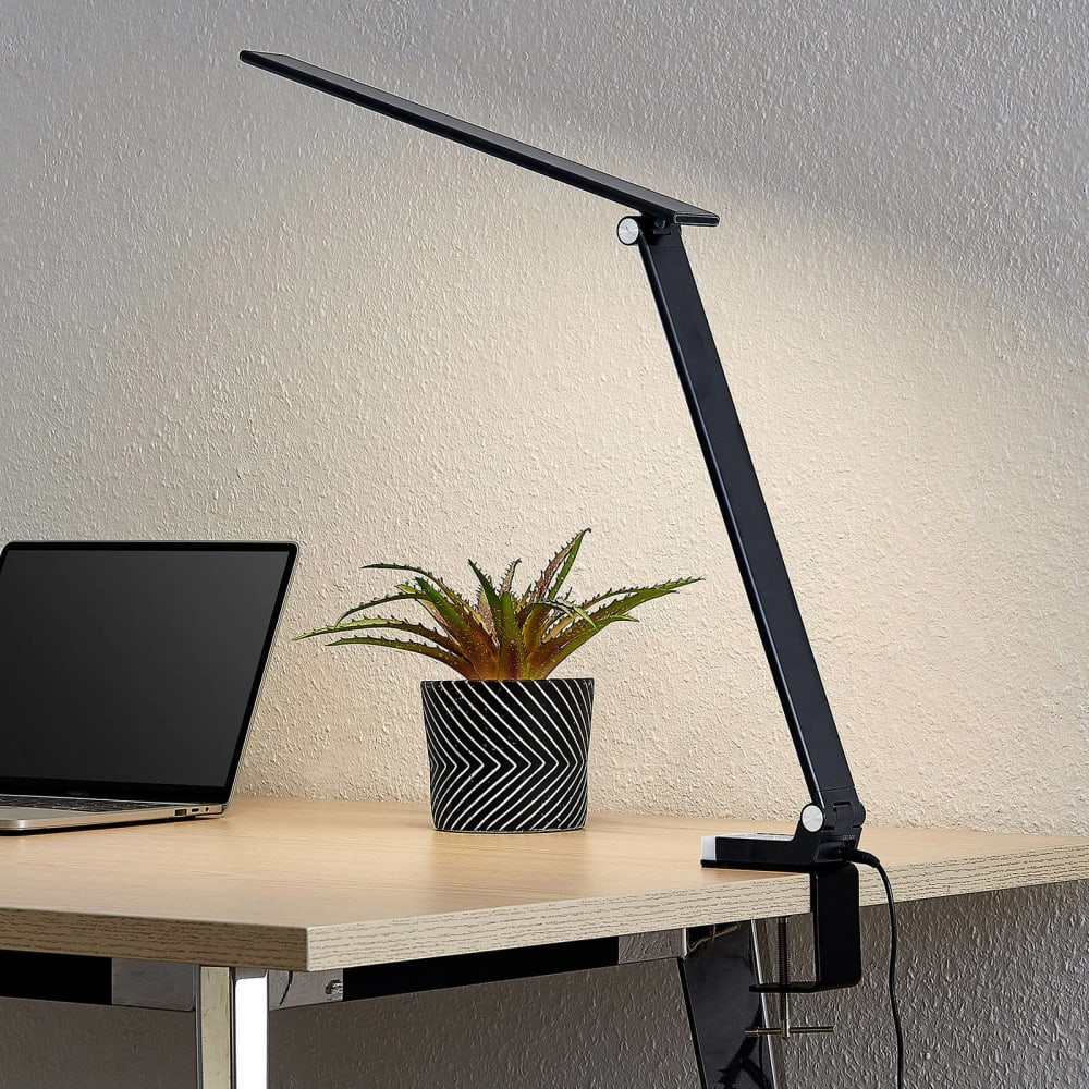 Lampe à poser en plastique noir — vue 4