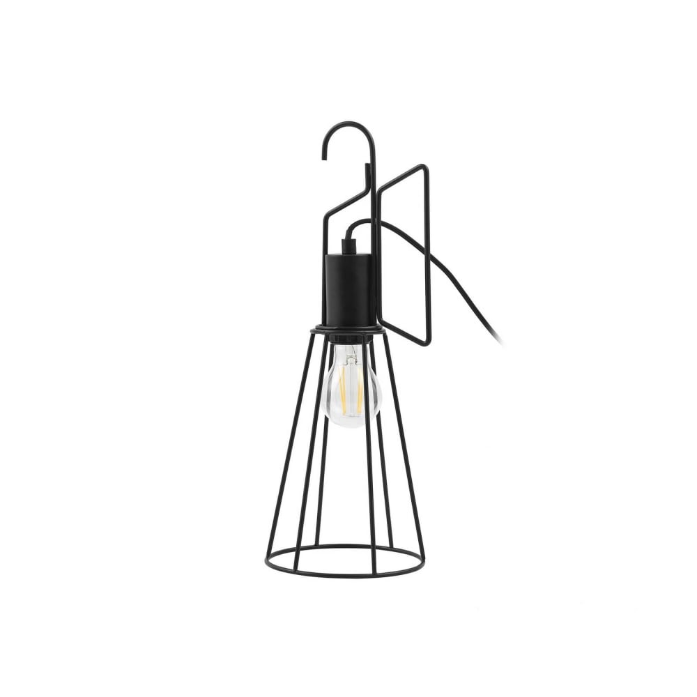 Lampe à poser en métal noir