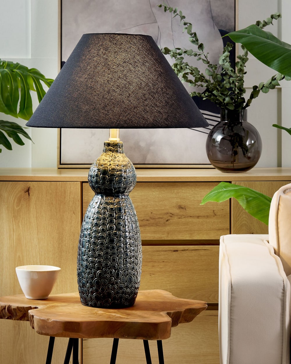 Lampe à poser céramique noir — vue 3
