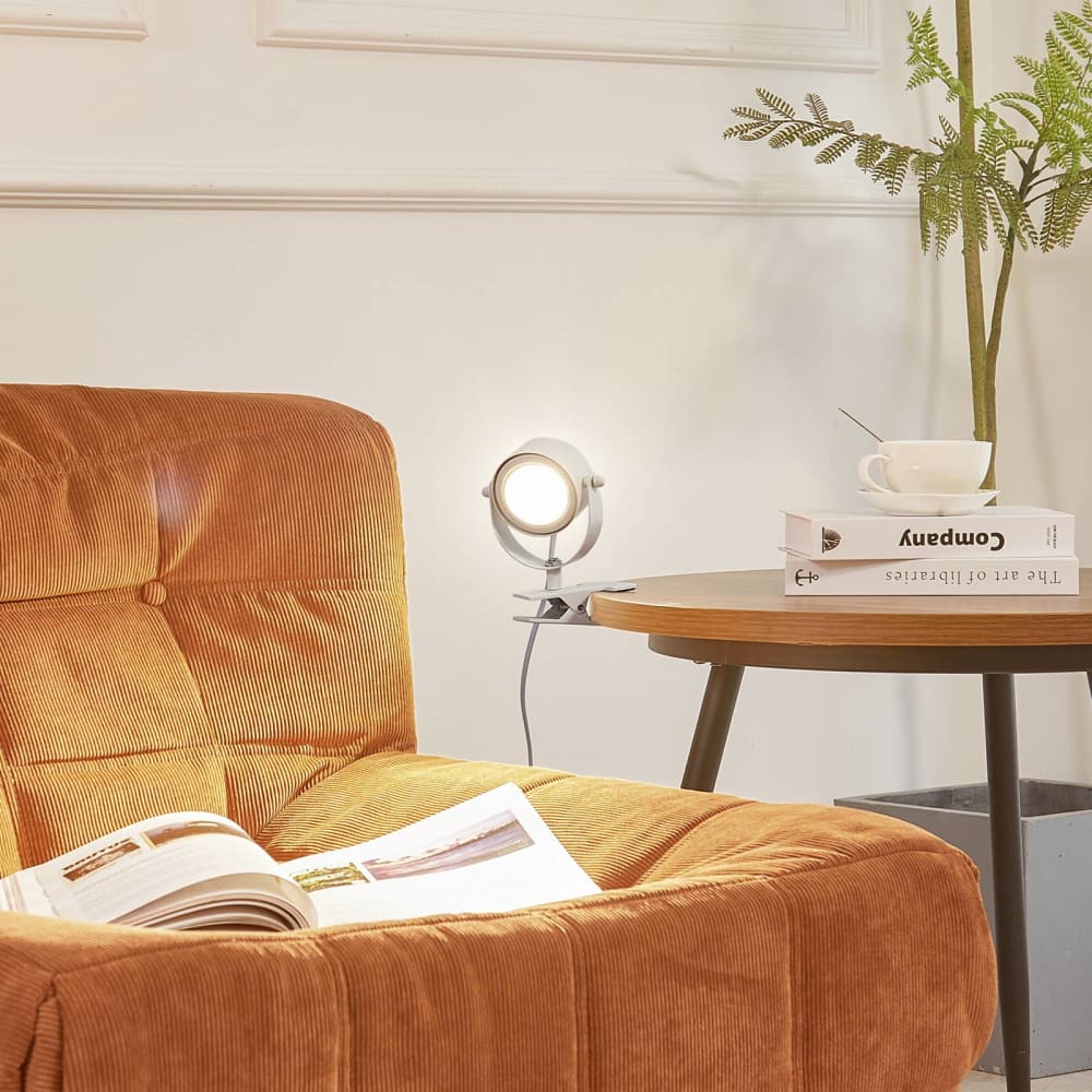 Lampe à pince en métal blanc — vue 4