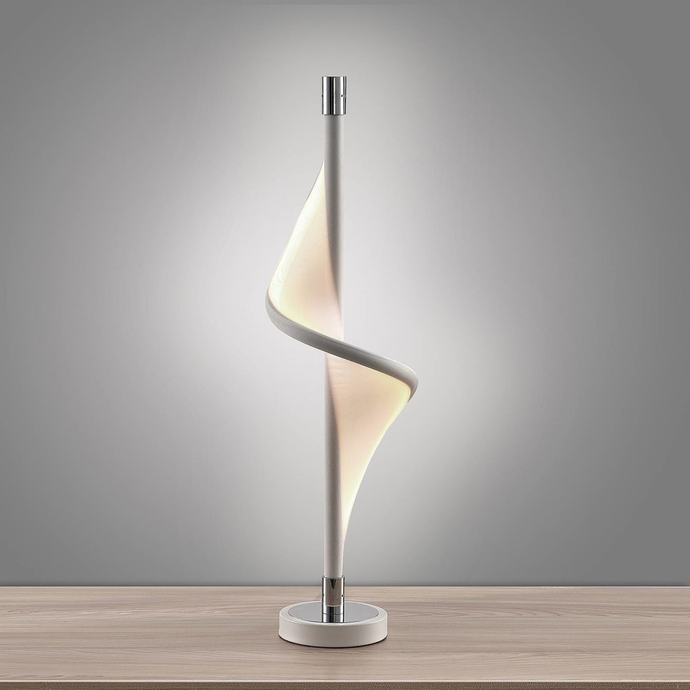 Tischlampe aus Textil, weiß - Maisons Du Monde