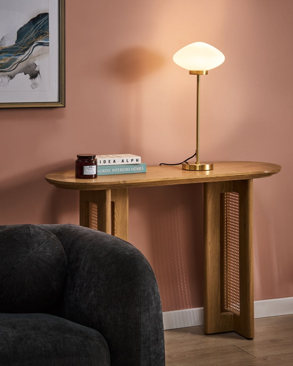 Lampe à poser métal doré — vue 3