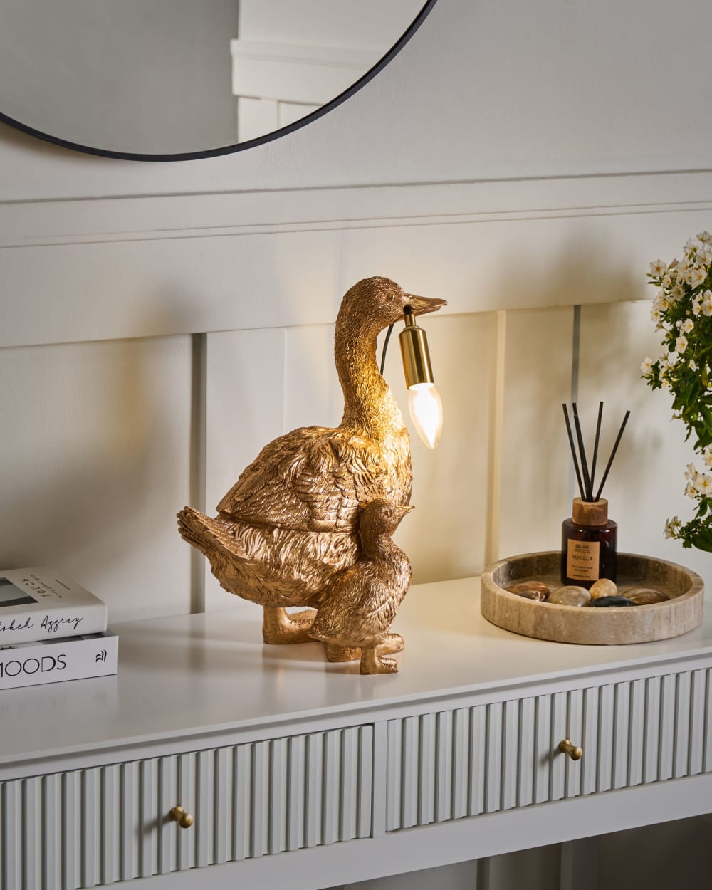 Lampe à poser canard doré — vue 3