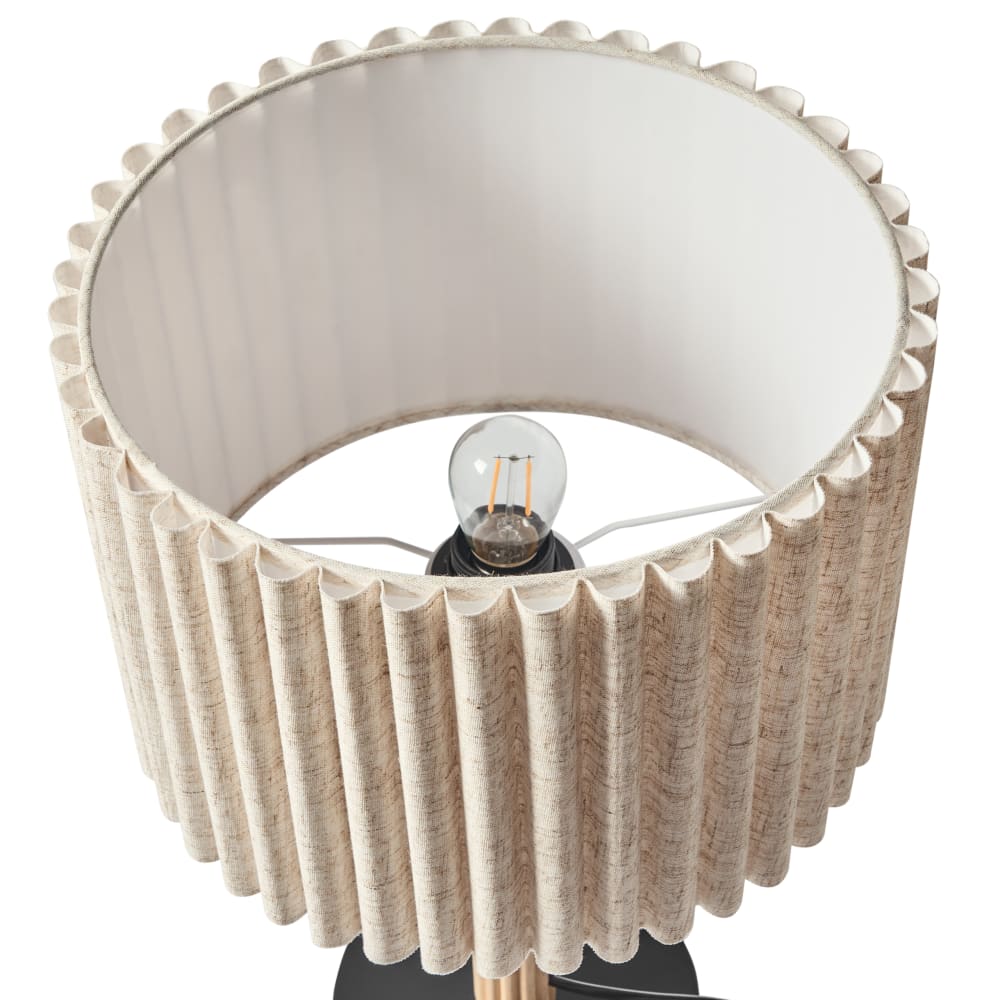 Lampe à poser lin beige clair — vue 4