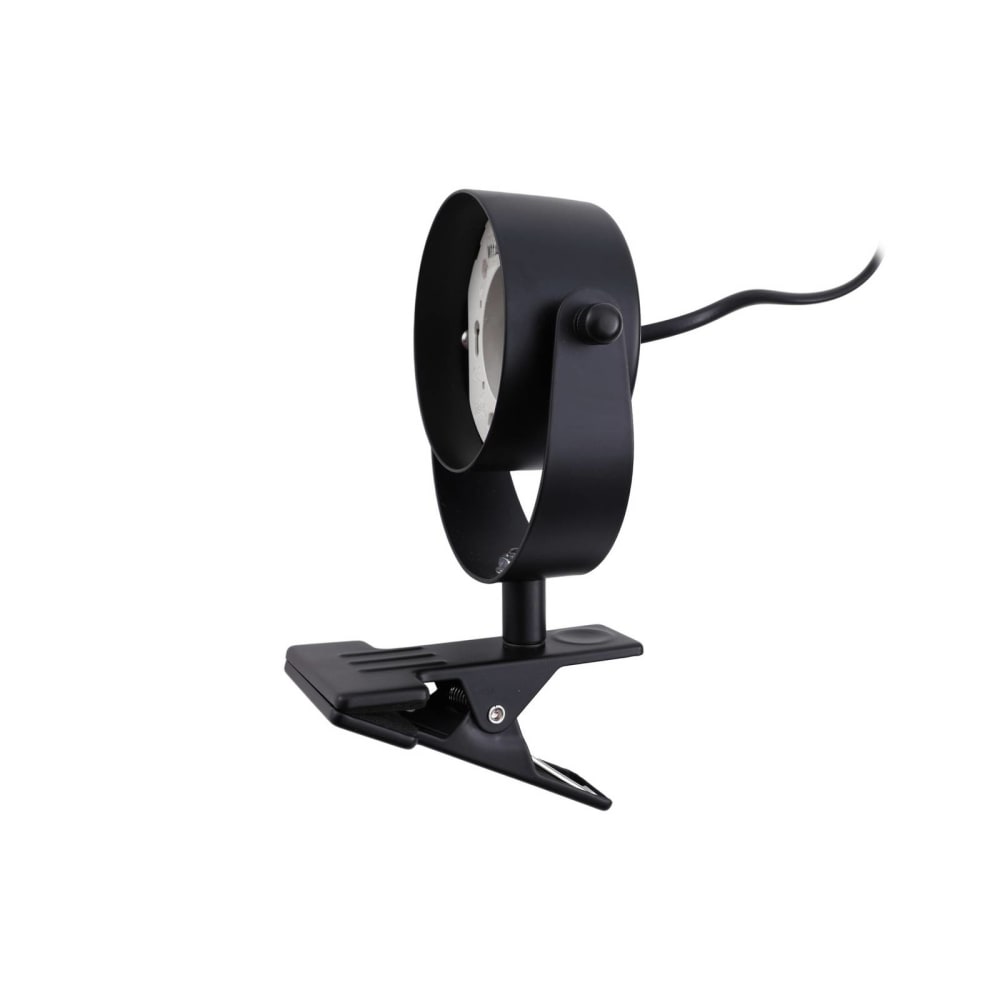 Lampe à pince en métal noir