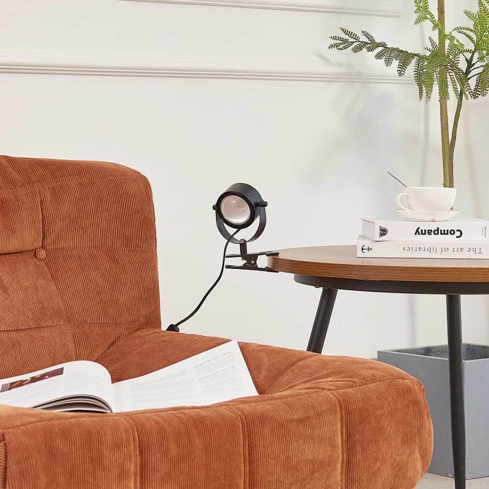 Lampe à pince en métal noir — vue 3