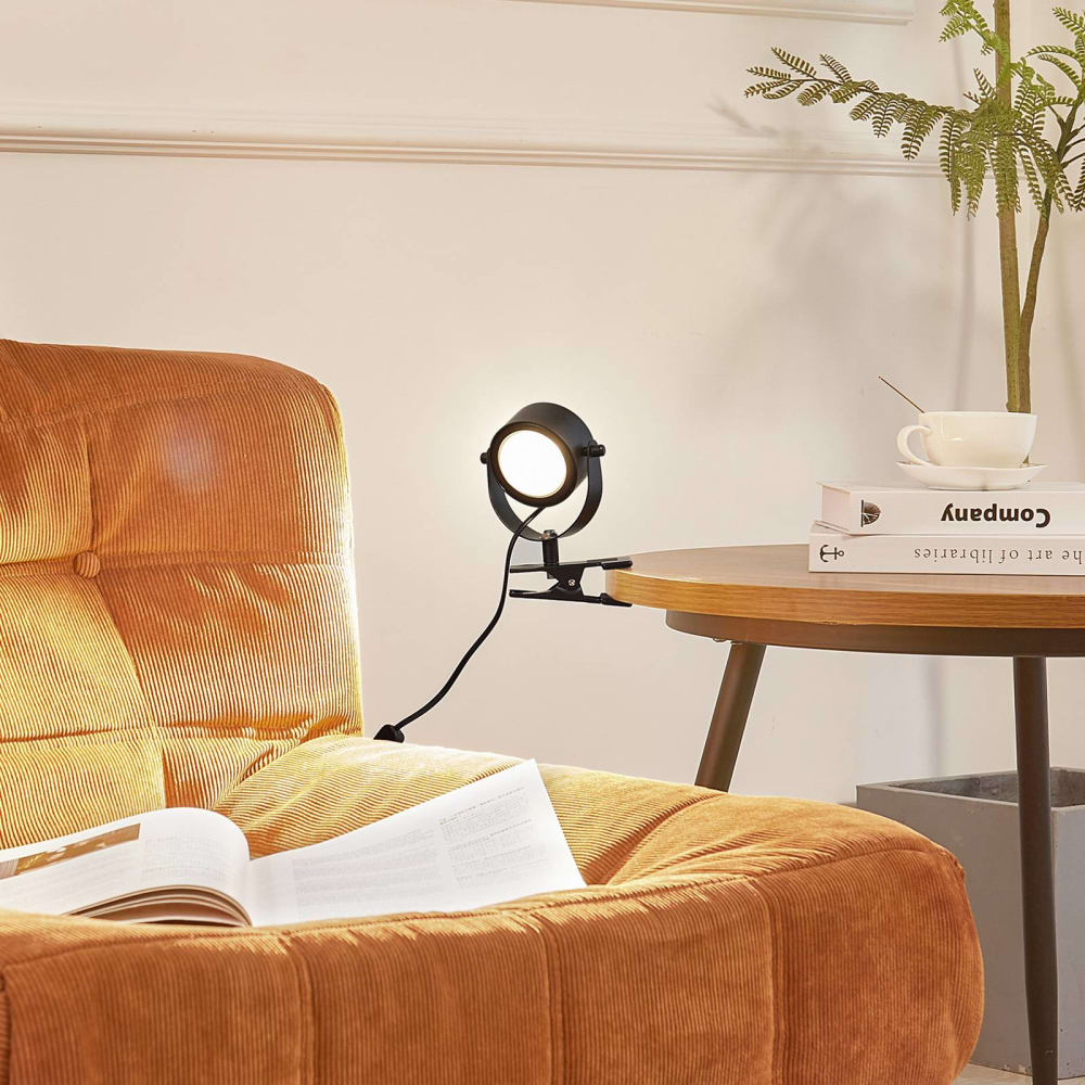 Lampe à pince en métal noir — vue 4
