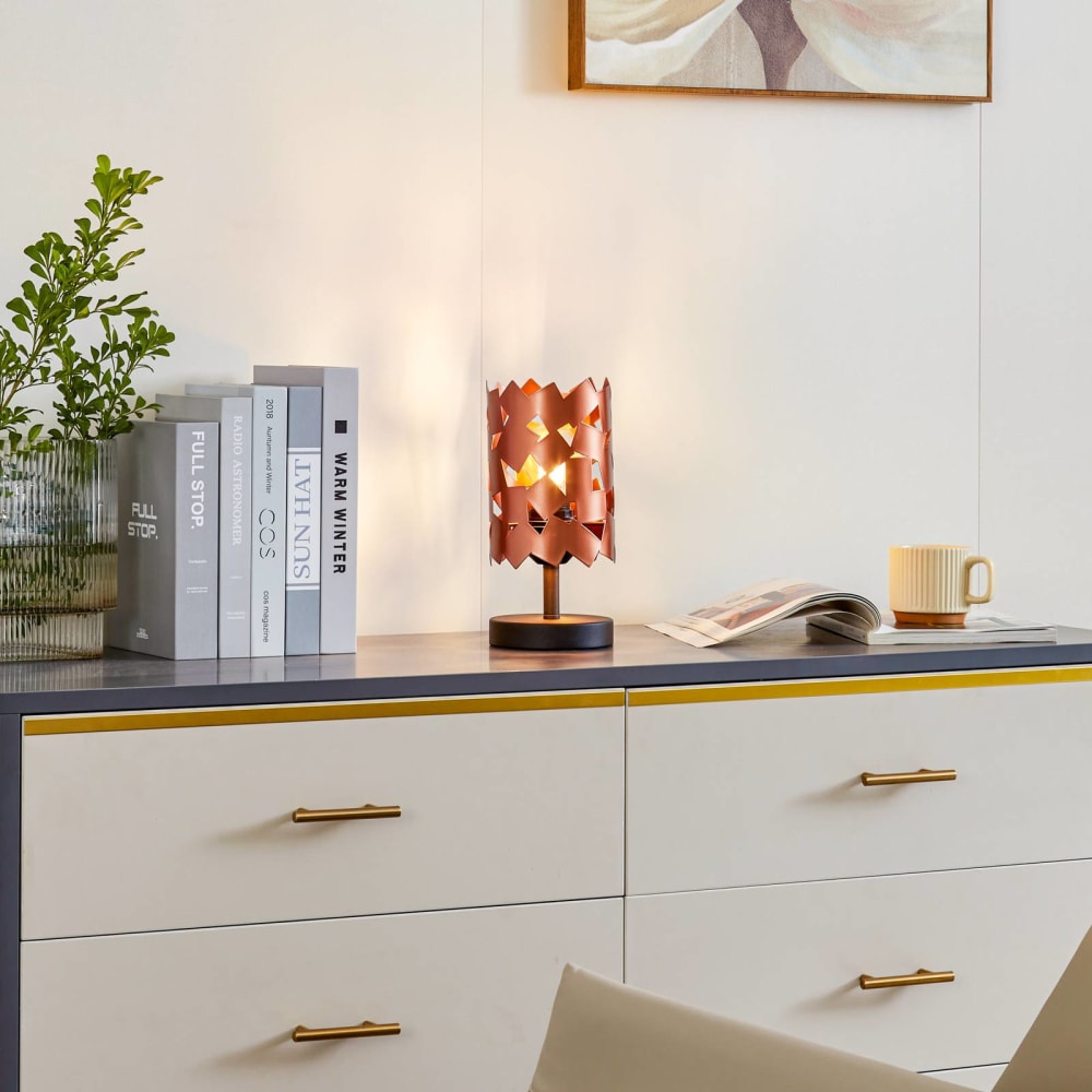 Lampe à poser en métal cuivre — vue 3