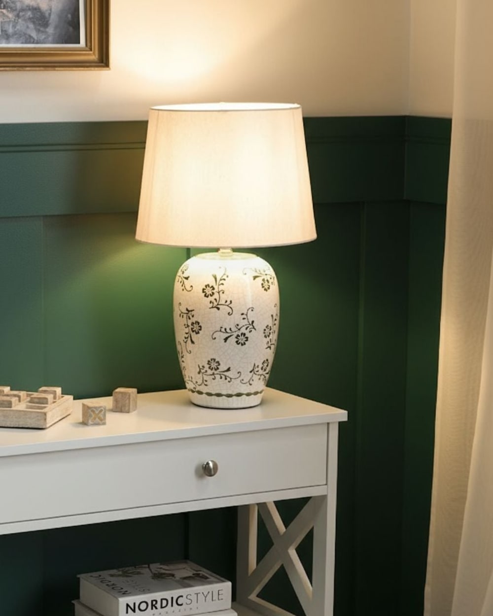Lampe à poser céramique blanc — vue 3