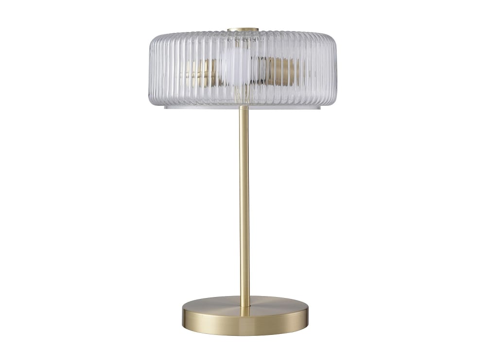 Lampe à poser laiton transparent