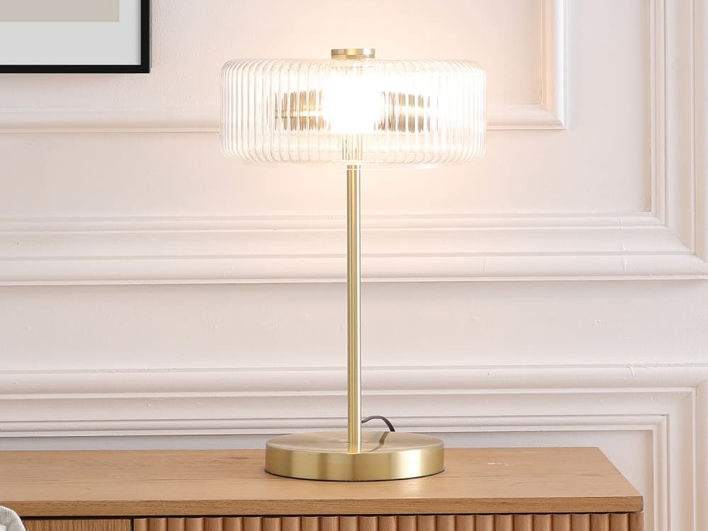 Lampe à poser laiton transparent — vue 4