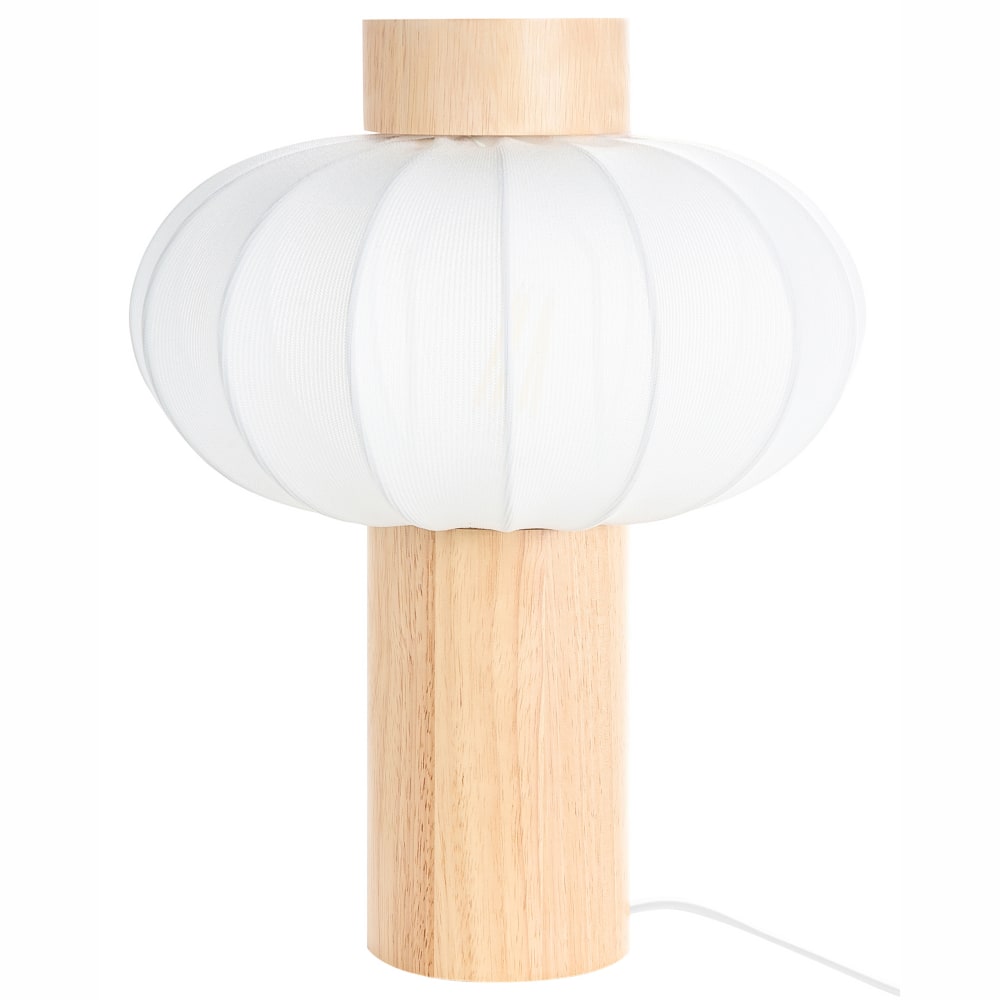 Lampe à poser bois marron clair — vue 4