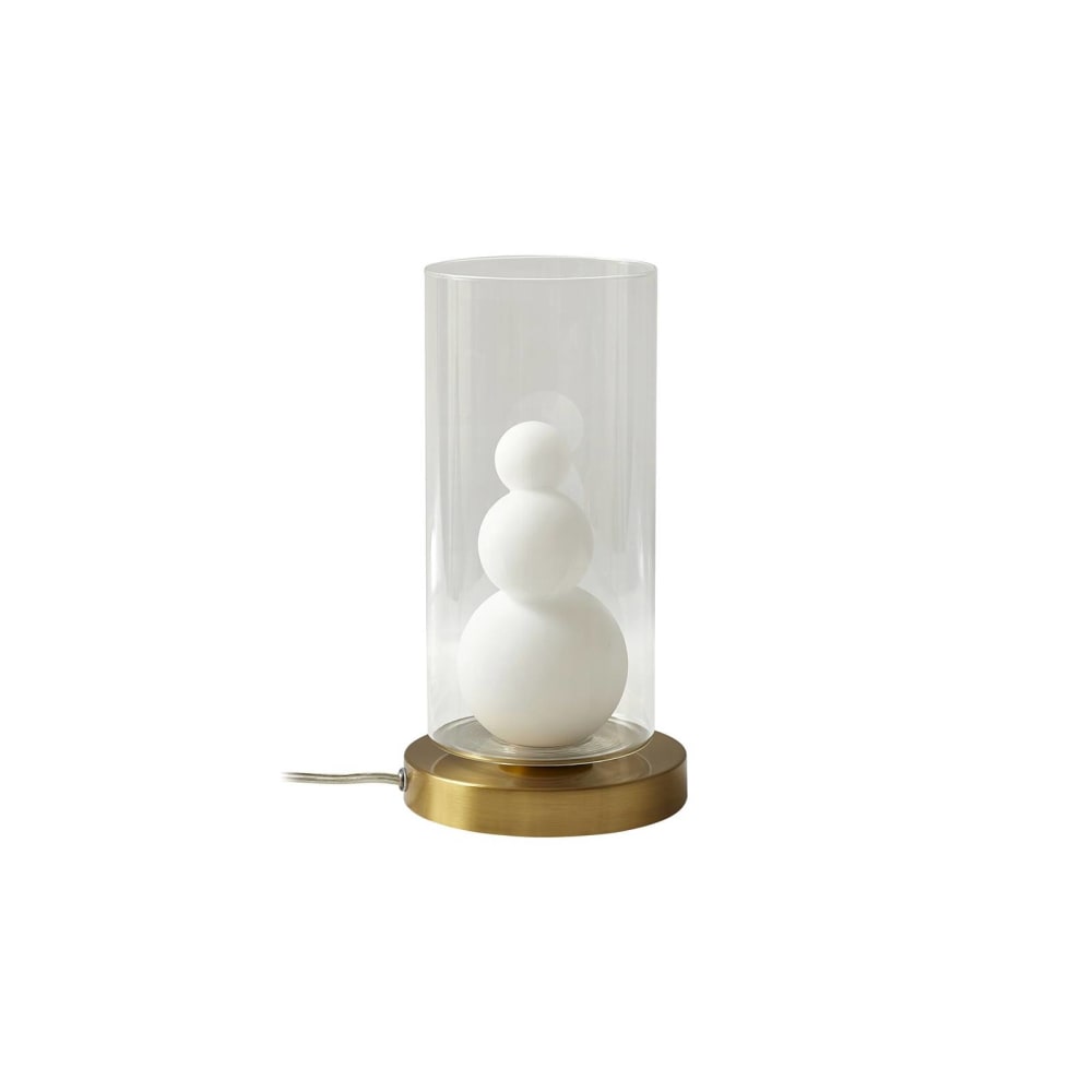 Lampe à poser en verre transparent