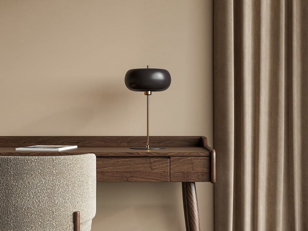 Lampe à poser métal noir — vue 3