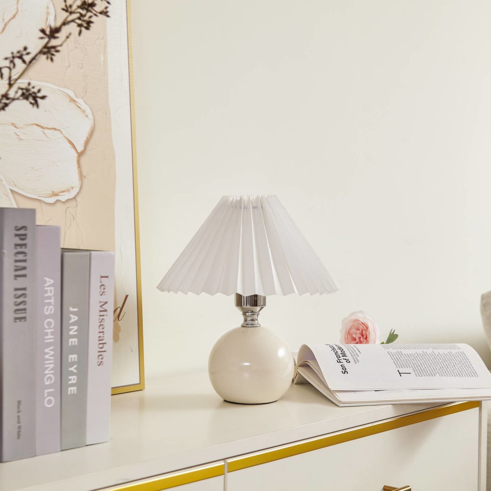 Lampe à poser en céramique blanc — vue 4