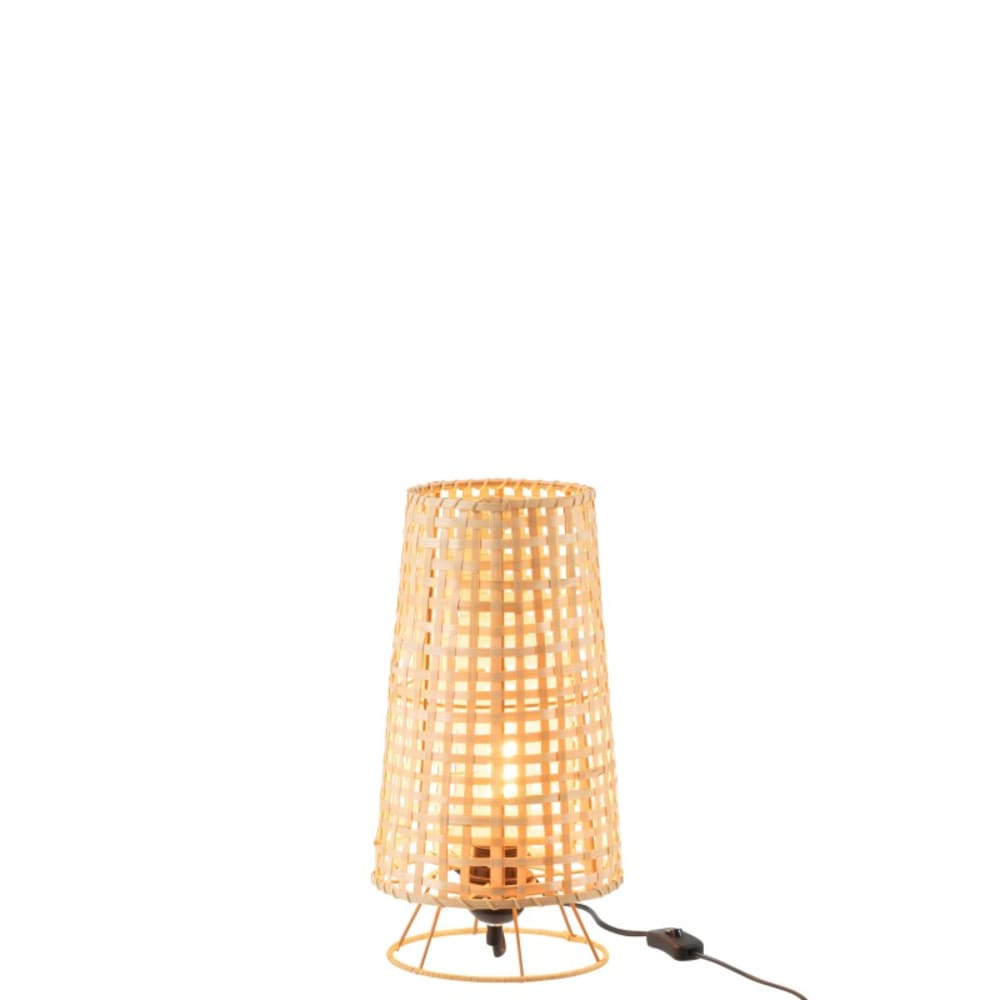 Lampe à poser en rotin naturel 20x20x36 cm — vue 3