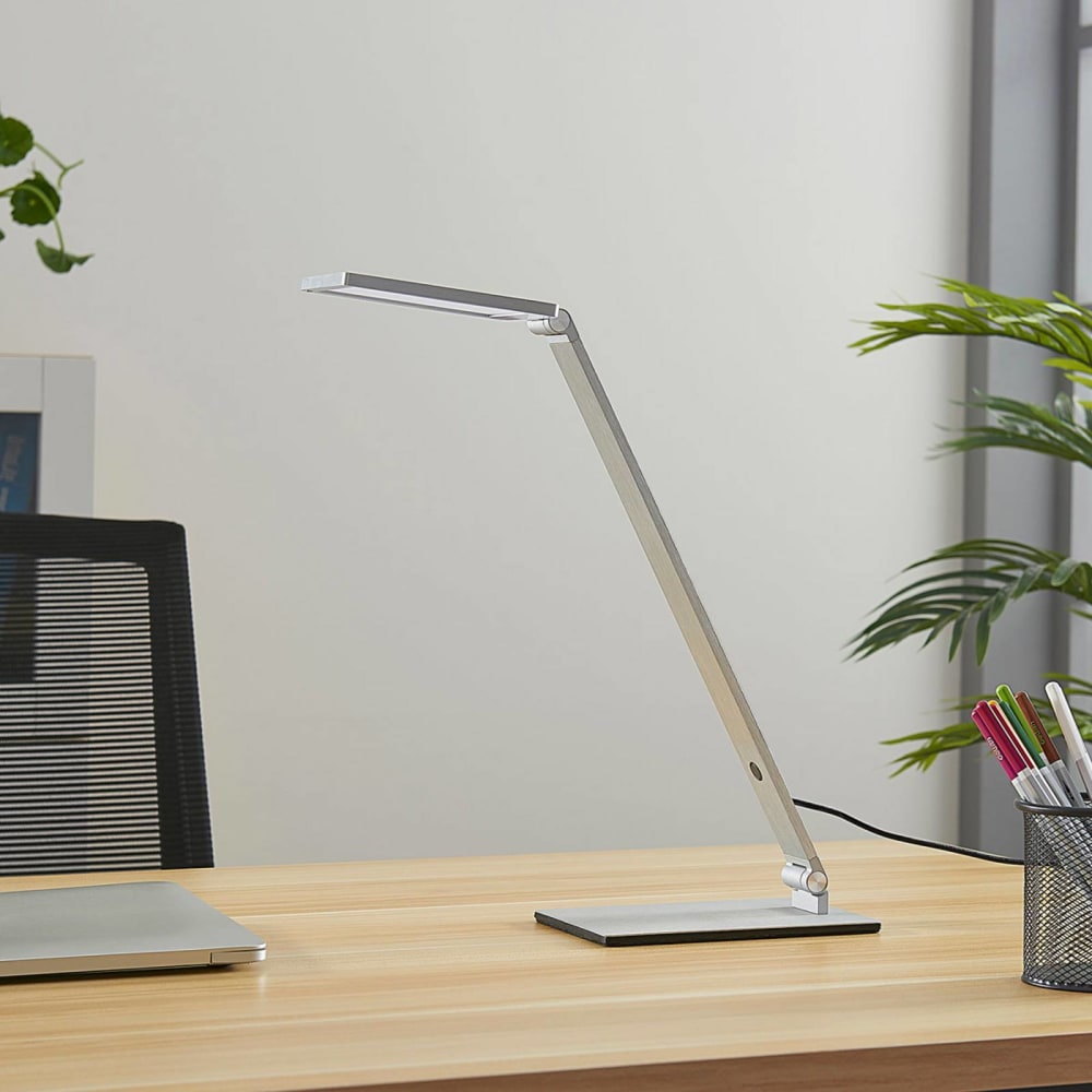 Lampe à poser en aluminium gris — vue 3