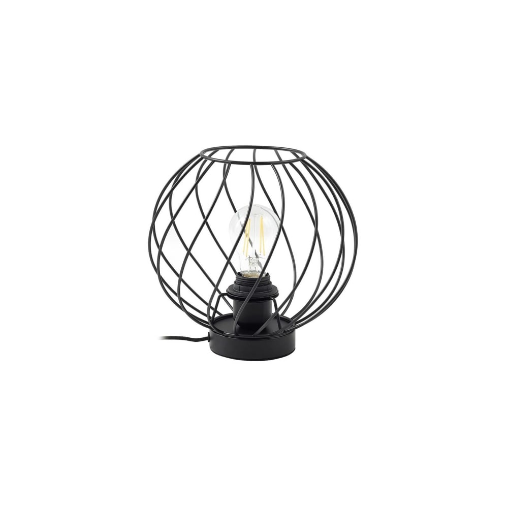 Lampe à poser en métal noir