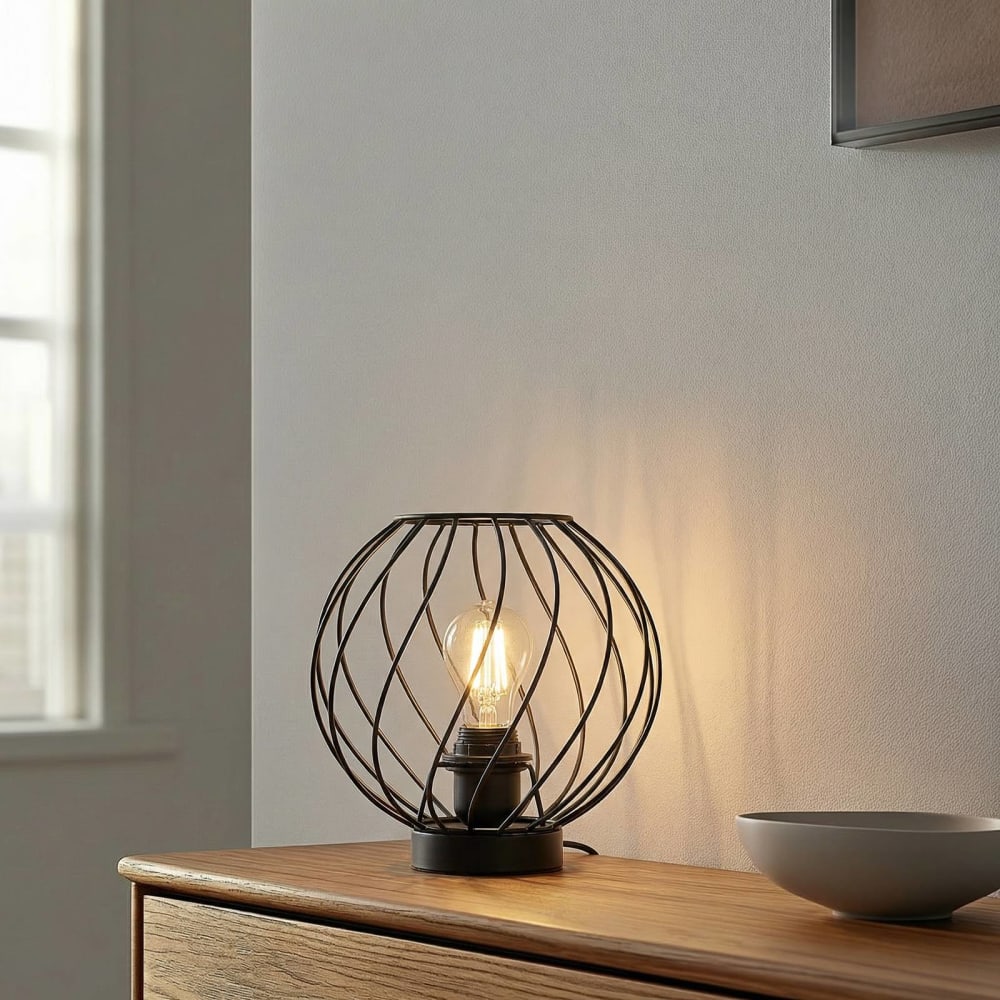 Lampe à poser en métal noir — vue 4