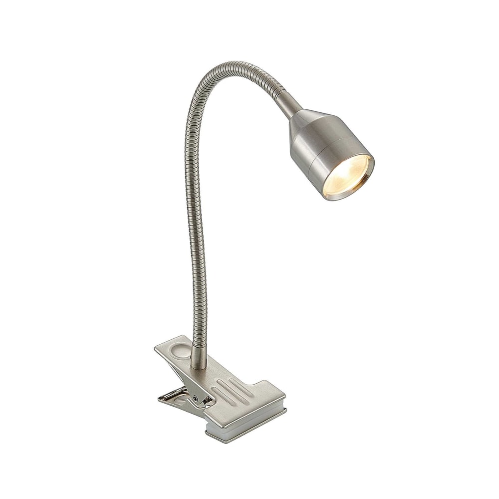 Lampe à pince en métal gris