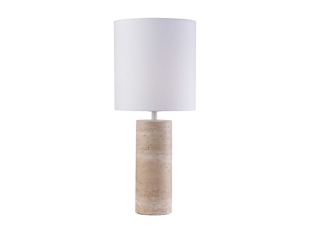 Lampe à poser travertin naturel clair Lampe à poser travertin naturel clair