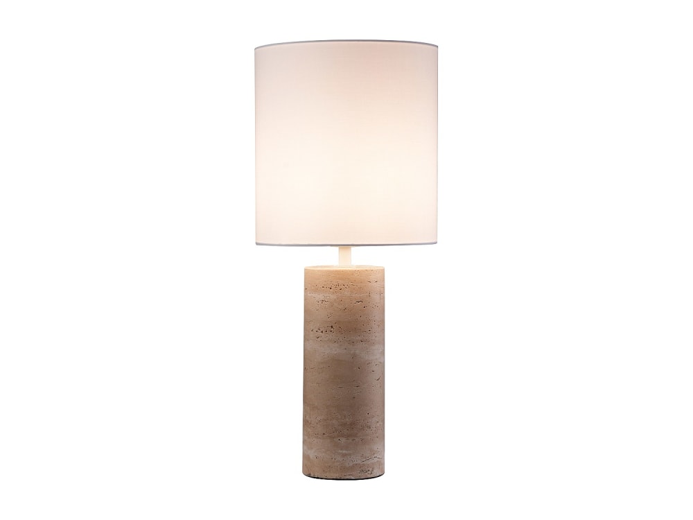 Lampe à poser travertin naturel clair — vue 4