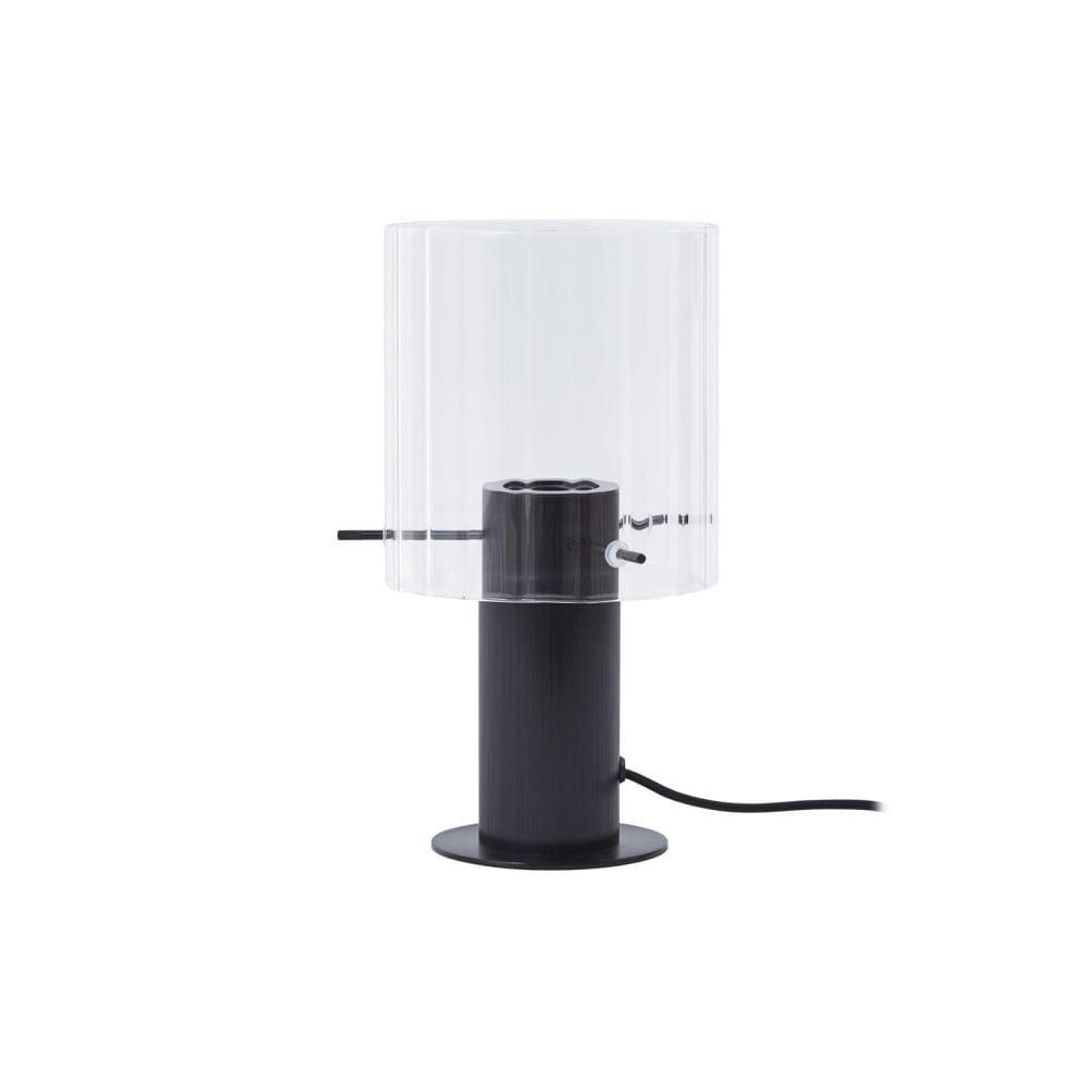 Lampe à poser en métal transparent