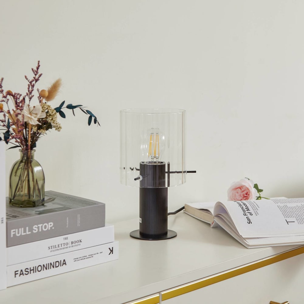 Lampe à poser en métal transparent — vue 3