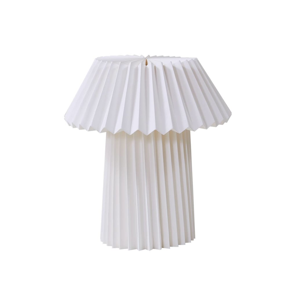 Lampe à poser en papier blanc Lampe à poser en papier blanc