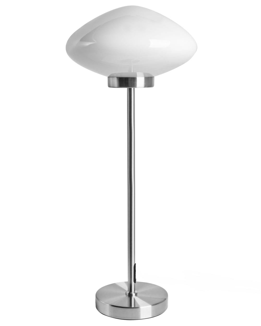 Lampe à poser métal argenté