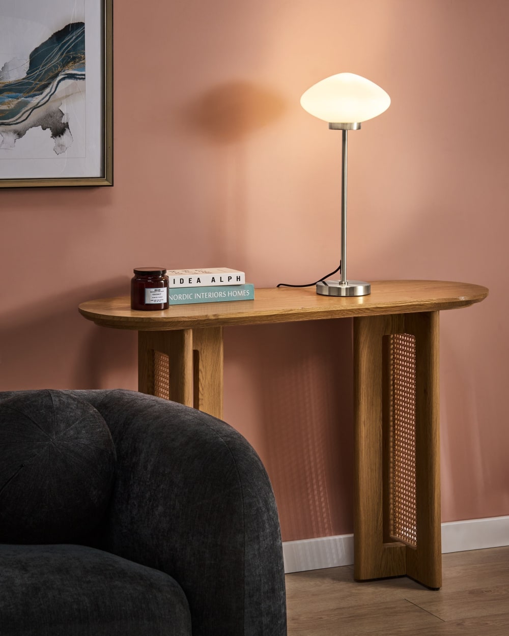 Lampe à poser métal argenté — vue 3