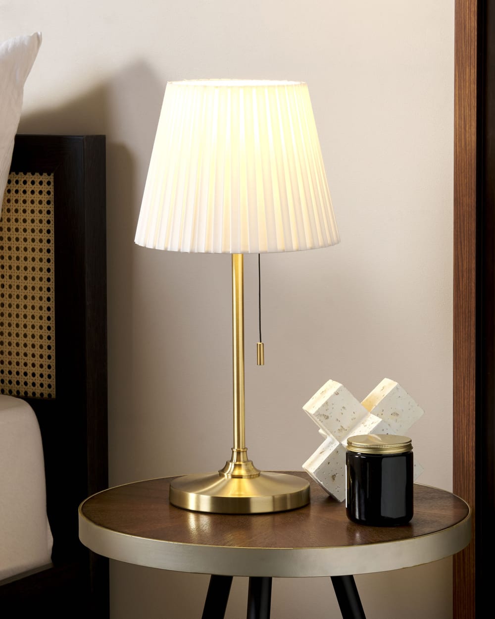 Lampe à poser métal doré — vue 3